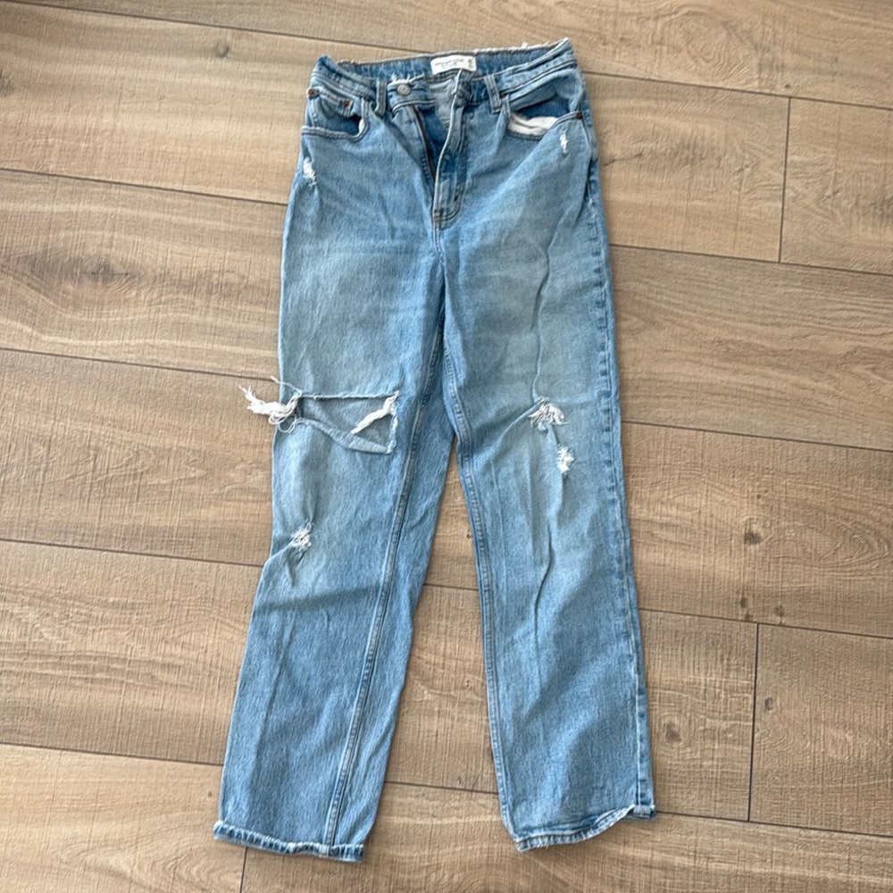 Abercrombie ‘90s Straight Ultra High Rise Curve Love Jeans
